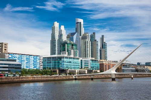 Puerto Madero neighborhood in Buenos Aires, Argentina