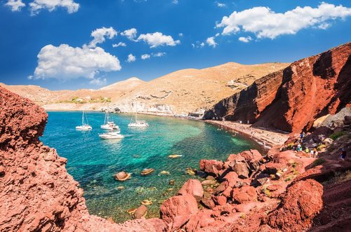 Sail into Santorini's Caldera