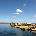 Boats on Lake Titicaca
