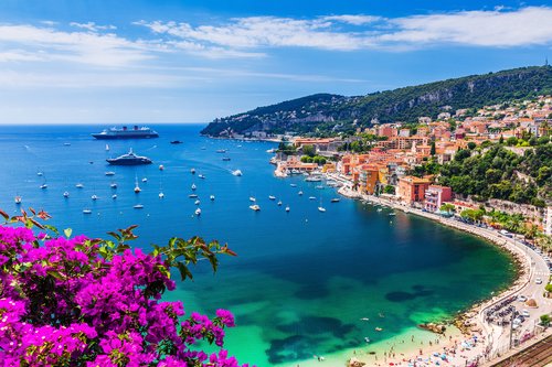 Villefranche-sur-Mer looks over the French Riviera