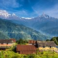Nepal features a wide variety of climates and seasons, as seen from this view in the Annapurna Region