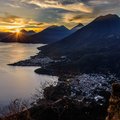 Take in a sunrise from Rupalaj K’istalin over Lake Atitlán, volcanoes, and Maya villages