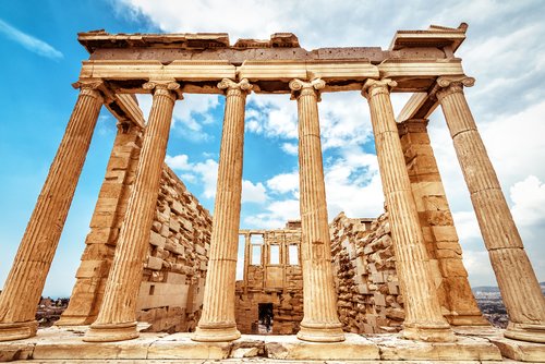 Erechtheion temple on the Acropolis
