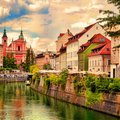 Ljubljana's photogenic riverfront