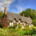 Shakespeare's wife, Anne Hathaway's, historical home outside of Stratford-upon-Avon