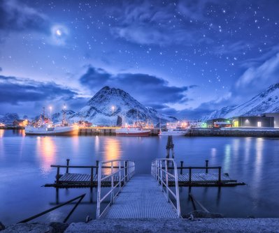 A fishing dock in the Lofoten Islands