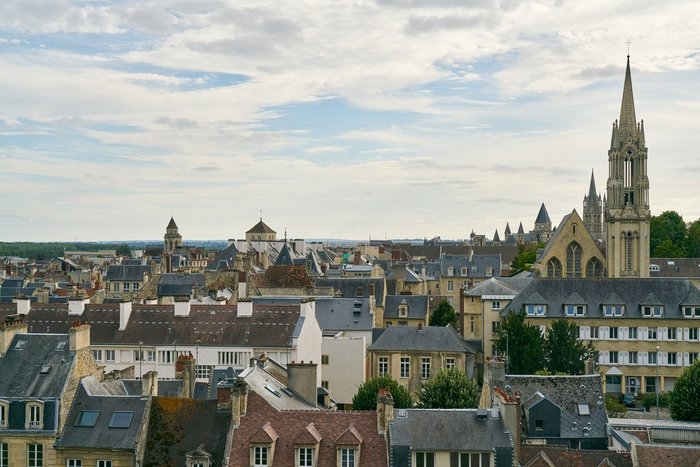 Caen city skyline