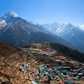 Looking down on Namche Bazaar