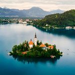 Aerial View of Lake Bled, Slovenia