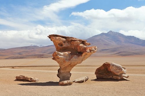 Arbol de Piedra, or Stone Tree,  in the Dalí Desert