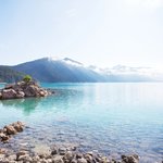 Turquoise waters of Garibaldi Lake near Whistler