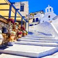 Whitewashed architecture of Naxos Chora