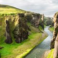 Hike above Fjaðrárgljúfur Canyon along the south coast