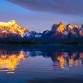 A sunset in Torres del Paine National Park