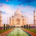 The world-famous Taj Mahal