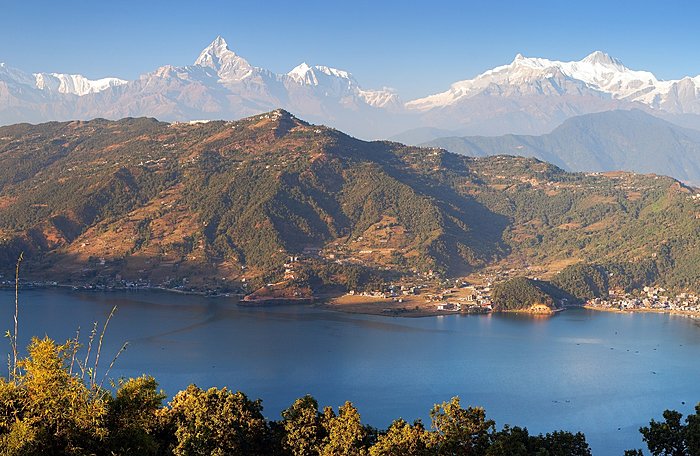 Looking down on the Pokhara Valley