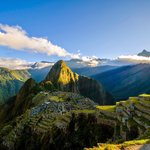 Machu Picchu shining in the sun