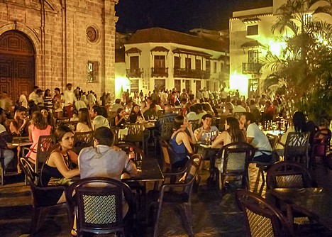 Enjoy cafe culture in Cartagena