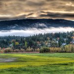 Autumn sunrise over Salmon Arm in Shuswap Country