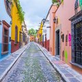 A colorful street in San Miguel de Allende
