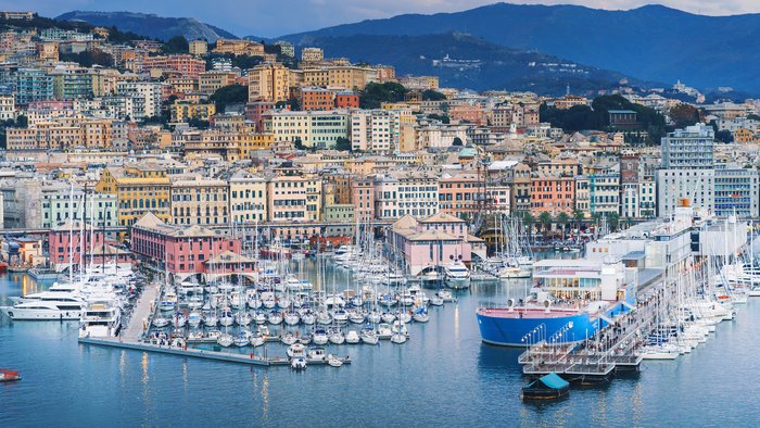 Genoa's historic port and town center