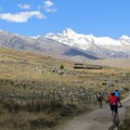 Biking trail in the Andes 