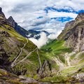 Dramatic hairpin turns on the Trollstigen Road. 