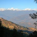 Himalayan views from Nagarkot on the edge of Kathmandu Valley