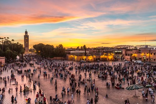 Marrakech's lively Jemaa el-Fna Square
