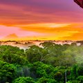 Sunset over the Amazon