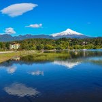 View of Villarrica Volcano from Pucón
