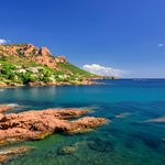 Rocky coastline of the French Riviera