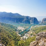 The town of Omis at the mouth of the Cetina River, southeast of Split