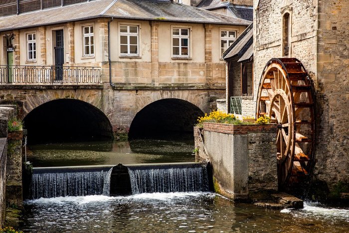 Water mill in the Old Town of Bayeux
