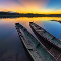 Sunset over the Amazon