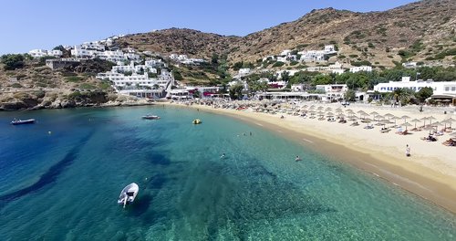 Mylopotas beach on Ios