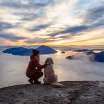 Sunset from one of the many viewpoints between Vancouver and Squamish