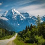 Approaching Mount Robson Provincial Park