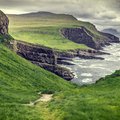The rocky cliffs of the Faroe Islands