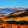 Sunset over the Atlas mountains