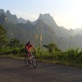 Riding through the stunning topography of northern Laos