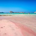 The pink sands of Crete's Balos Lagoon 