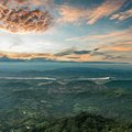 Sunset over the mountains in Colombia
