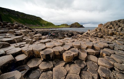 Basalt columns of the Giants Causeway in Northern Ireland