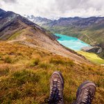 Lake Moiry as seen from Corne de Sorebois