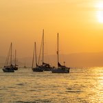 Sunset in the Lerins Islands