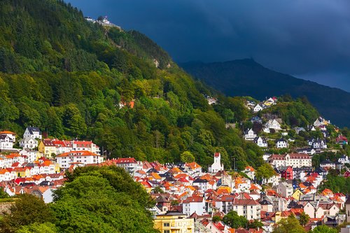 Many itineraries include a day or two in Bergen, Norway's 2nd largest city