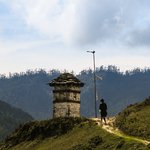 A peak overlooking the Phobjikha Valley
