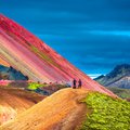 The colorful volcanic mountains at Landmannalaugar.