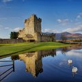 15th-century Ross Castle sits at the edge of Lough Leane, in Killarney National Park